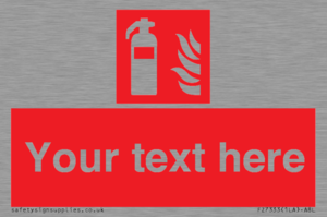 Custom Fire extinguisher Sign